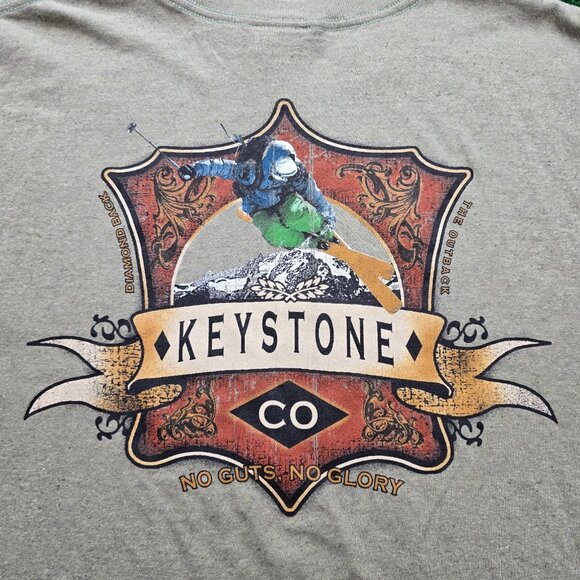 Keystone Colorado Tshirt Mens 2XL Short Sleeve Ski Resort‎ Skiing Snow Outdoors - Picture 8 of 8